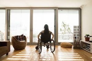 Woman On A Wheelchair